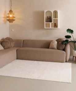 Alfombra de pelo liso Fine - Champán