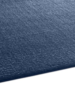 Alfombra suave - Loft azul oscuro (lavable a 30 °C) - close up, thumbnail