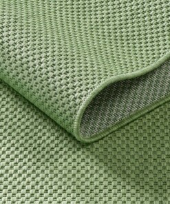 Alfombra exterior - Elara verde - close up, thumbnail