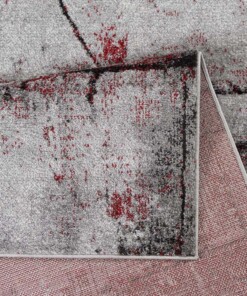 Alfombra abstracta - Arlo rojo - close up, thumbnail