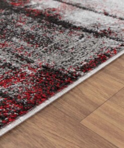 Alfombra abstracta - Arlo rojo - close up, thumbnail