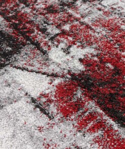 Alfombra abstracta - Arlo rojo - close up, thumbnail