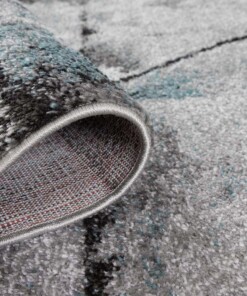 Alfombra abstracta - Arlo azul - close up, thumbnail