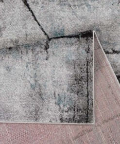 Alfombra abstracta - Arlo azul - close up, thumbnail