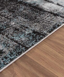 Alfombra abstracta - Arlo azul - close up, thumbnail