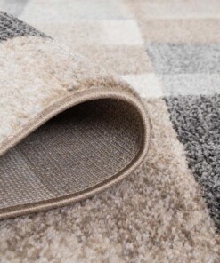 Alfombra moderna - Cleo gris/beige - close up, thumbnail