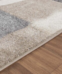 Alfombra moderna - Cleo gris/beige - close up, thumbnail