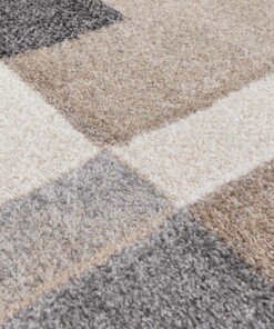 Alfombra moderna - Cleo gris/beige - close up, thumbnail