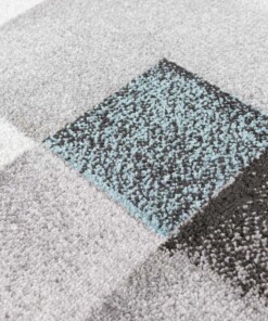 Alfombra moderna - Cleo gris/azul - close up, thumbnail