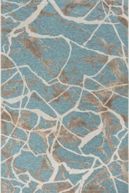 Alfombra exterior - Marble azul - overzicht, thumbnail