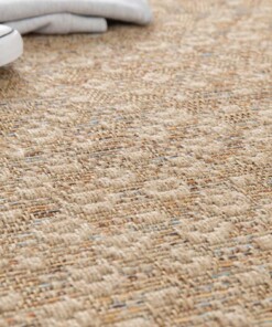 Alfombra Exterior Cuadrada - Corde Trellis Natural/Atardecer