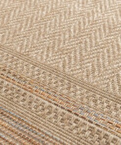 Alfombra Exterior Cuadrada - Corde Cadre Natural/Atardecer