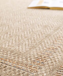 Alfombra Exterior Cuadrada - Corde Cadre Natural/Atardecer