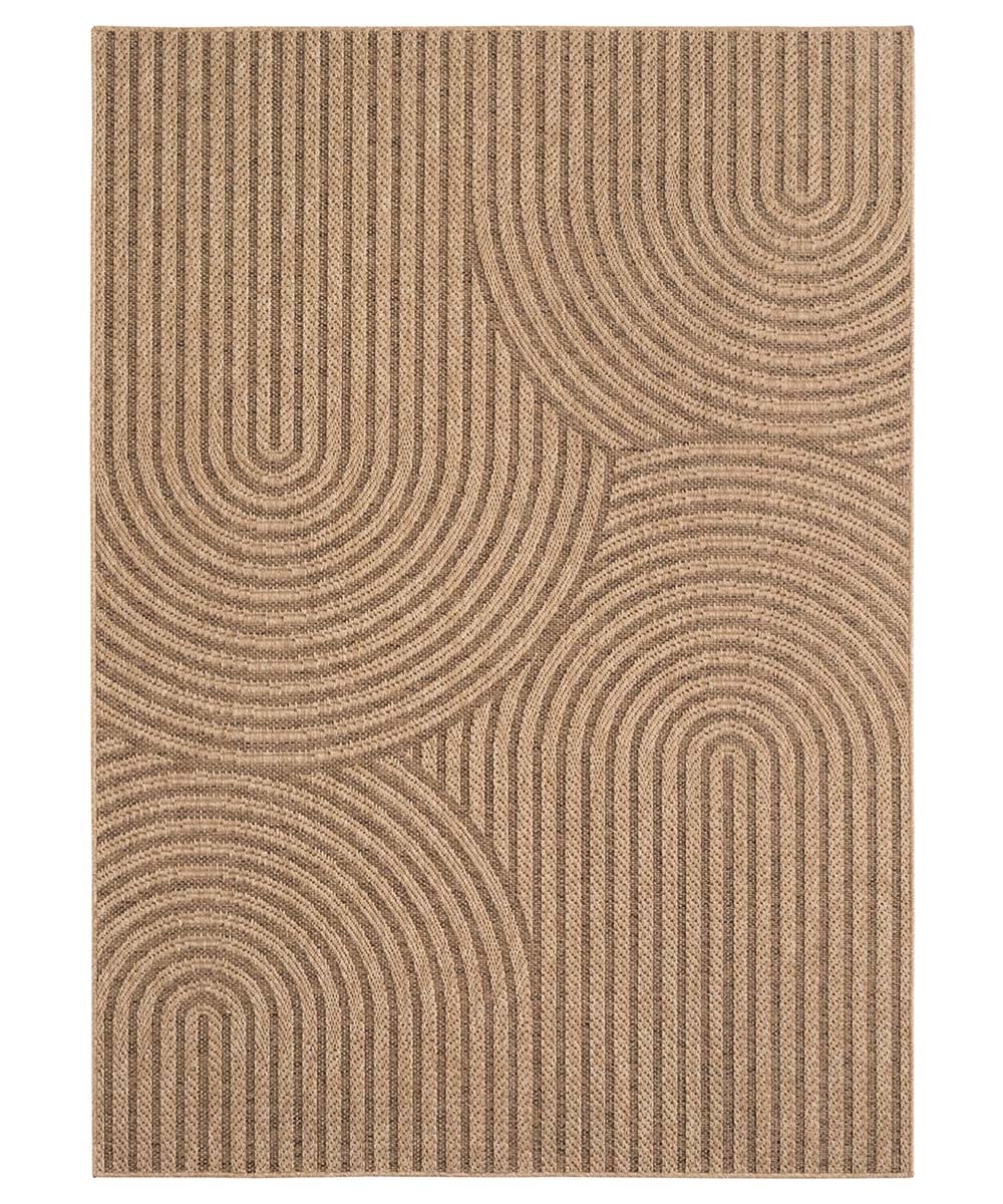 Alfombra de exterior efecto yute - Cana Circo beige - overzicht Alfombra de exterior efecto yute - Cana Circo beige - overzicht