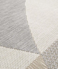 Alfombra Exterior Abstracta - Verdance Celeste Gris/Beige