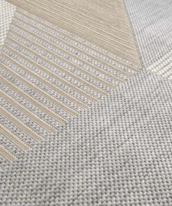 Alfombra Exterior Cuadros - Verdance Mesa Gris/Beige