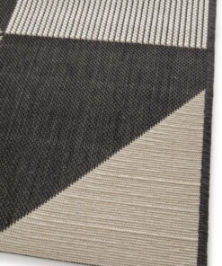 Alfombra Exterior Cuadros - Verdance Mesa Negro/Beige