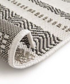 Alfombra Exterior Rayas - Verdance Cadence Blanco/Negro