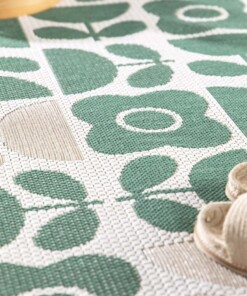 Alfombra Exterior Floral - Verdance Bloom Verde