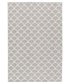 Alfombra de exterior - Earth Scale gris claro - overzicht, thumbnail