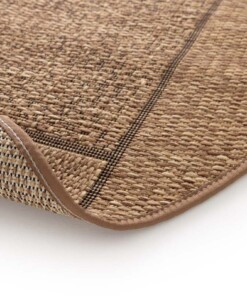 Alfombra Exterior Redonda Bloques - Twill Patch Marrón