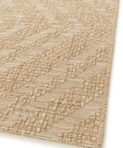 Alfombra Exterior Cuadros - Twill Zenith Beige/Blanco