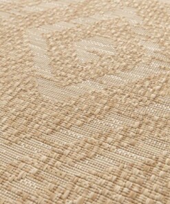 Alfombra Exterior Cuadros - Twill Zenith Beige/Blanco