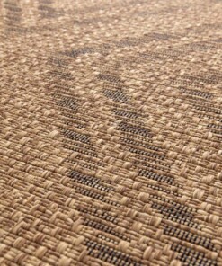 Alfombra Exterior Cuadros - Twill Parquet Marrón/Negro