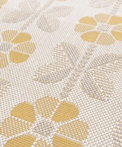 Alfombra de exterior flores - Amber Marigold beige/amarillo