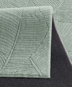 Alfombra suave - Fuzz Leaf verde - close up, thumbnail