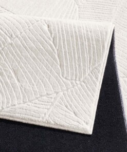 Alfombra suave - Fuzz Leaf crema - close up, thumbnail