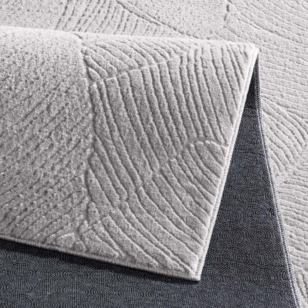 Alfombra suave - Fuzz Leaf gris - close up Alfombra suave - Fuzz Leaf gris - close up