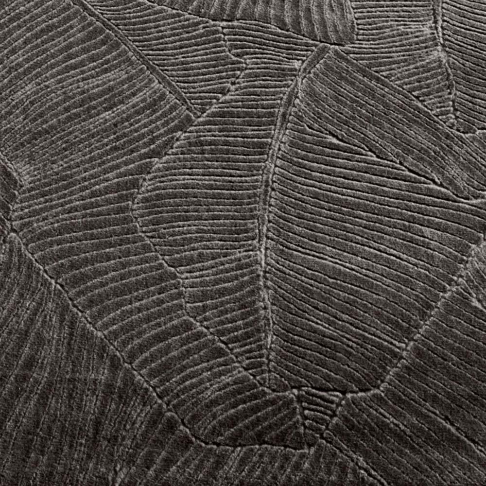 Alfombra suave - Fuzz Leaf antracita - close up Alfombra suave - Fuzz Leaf antracita - close up