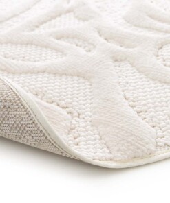 Alfombra Redonda Floral - Elevé Pétale Marfil