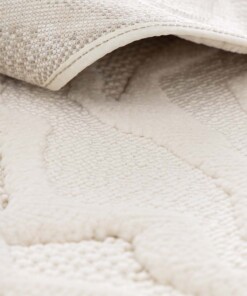 Alfombra Redonda Floral - Elevé Pétale Marfil