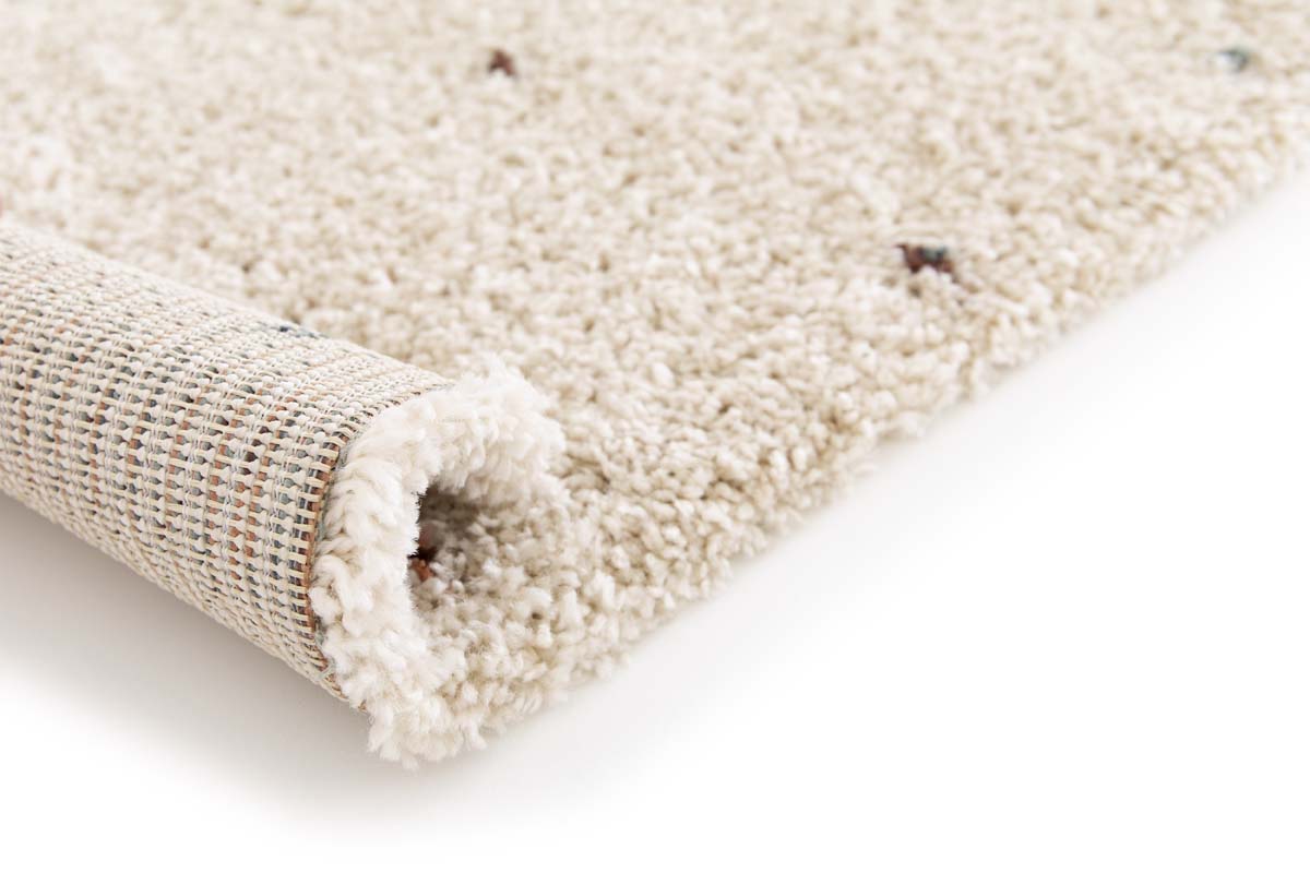 Alfombra de Pelo Largo - Dots Crema/Multicolor Alfombra de Pelo Largo - Dots Crema/Multicolor