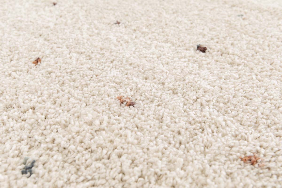 Alfombra de Pelo Largo - Dots Crema/Multicolor Alfombra de Pelo Largo - Dots Crema/Multicolor