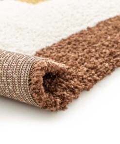 Alfombra de Pelo Largo - Mirage Empilé Verde Oliva/Amarillo