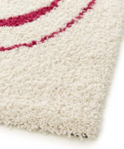 Alfombra de Pelo Largo - Mirage Méandre Marfil/Frambuesa Alfombra de Pelo Largo - Mirage Méandre Marfil/Frambuesa