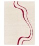 Alfombra de Pelo Largo - Mirage Méandre Marfil/Frambuesa - overzicht, thumbnail