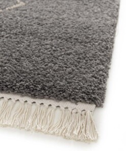 Alfombra Bereber - Atlas Grid Gris