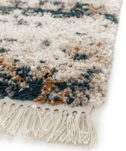 Alfombra Bereber - Atlas Canvas Azul/Beige