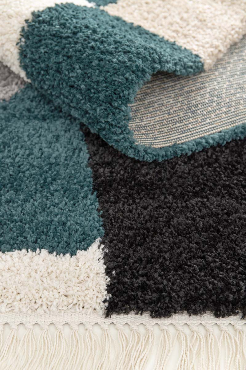 Alfombra Abstracta - Atlas Zenith Petróleo Alfombra Abstracta - Atlas Zenith Petróleo