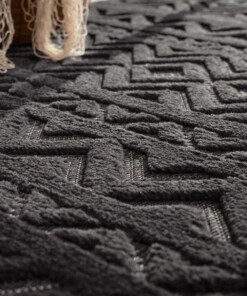 Alfombra de balcón - Elio antracita - close up, thumbnail