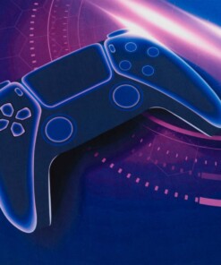 Alfombra infantil gamer - Lumi multi - close up, thumbnail