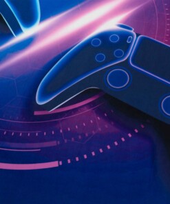 Alfombra infantil gamer - Lumi multi - close up, thumbnail