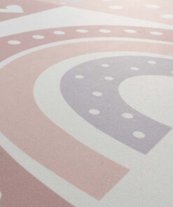 Alfombra infantil arcoíris - Lumi rosa claro - close up, thumbnail Alfombra infantil arcoíris - Lumi rosa claro - close up, thumbnail