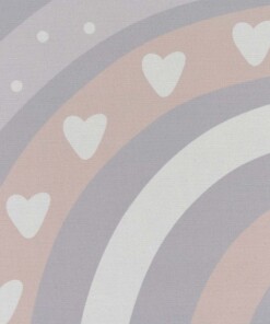 Alfombra infantil arcoíris - Lumi rosa claro - close up, thumbnail Alfombra infantil arcoíris - Lumi rosa claro - close up, thumbnail