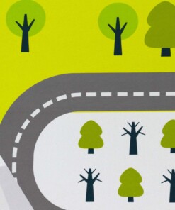 Alfombra de juegos - Lumi verde/multicolor - close up, thumbnail