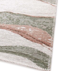 Alfombra de Mármol - Velura Verde Bosque/Rojo